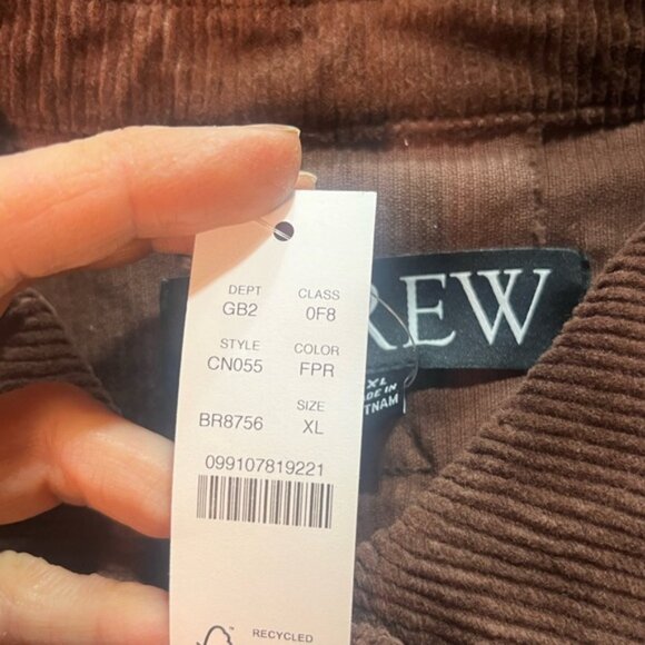 J.Crew Cropped Barn Jacket™ in corduroy in French press - Picture 9 of 10